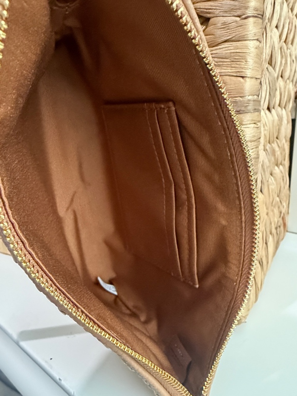 Coach Woven Straw Wristlet Clutch - Picture 5 of 6